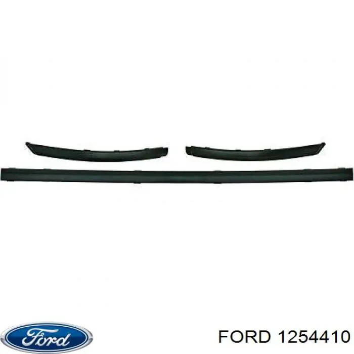 Moldura de parachoques trasero central Ford 1254410