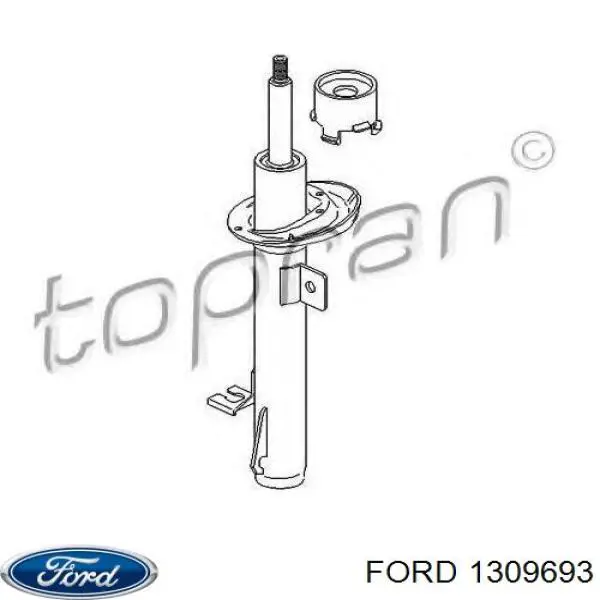 Amortiguador delantero derecho Ford 1309693 precio, desde 55,39 EUR