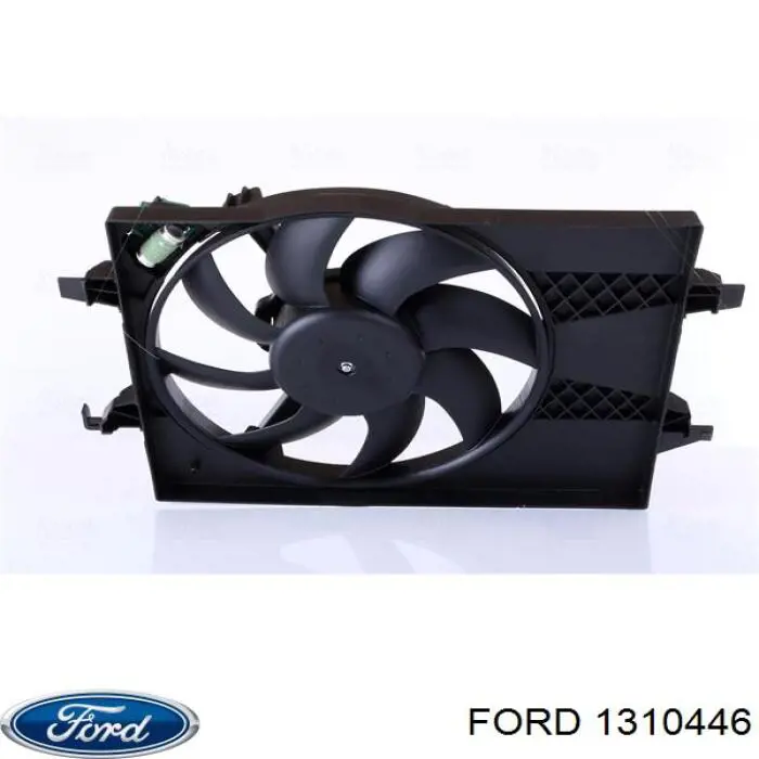 1310446 Ford difusor de radiador, ventilador de refrigeración, condensador del aire acondicionado, completo con motor y rodete