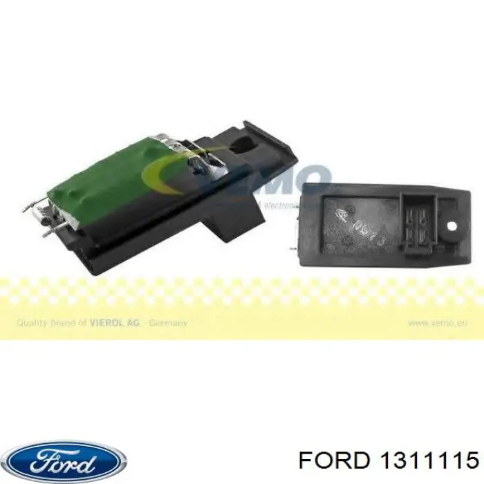 Resitencia, ventilador habitáculo Ford 1311115