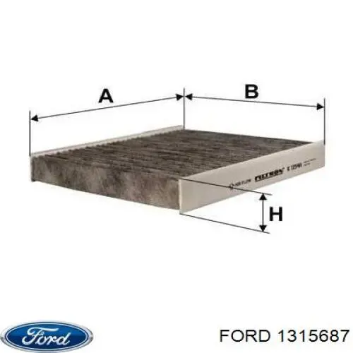 1315687 Ford Filtro antipolen