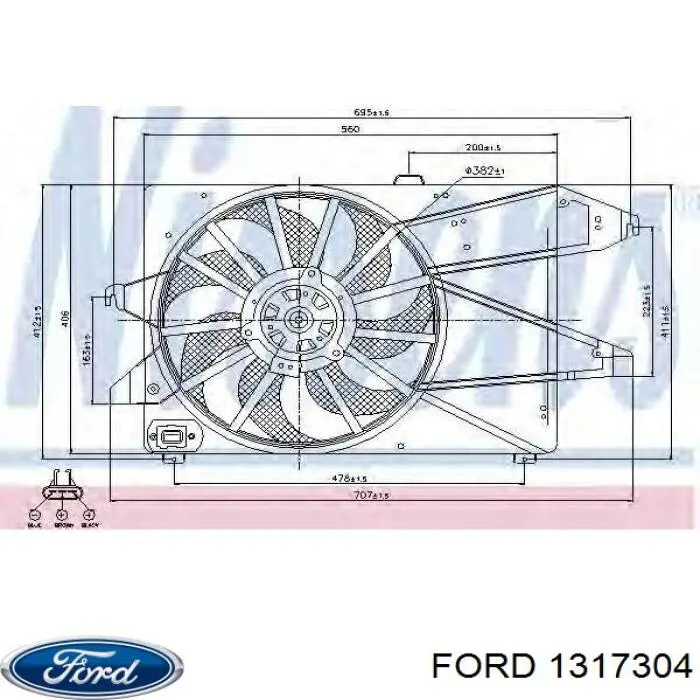 Comprar 1317304 Ford Ventilador del motor