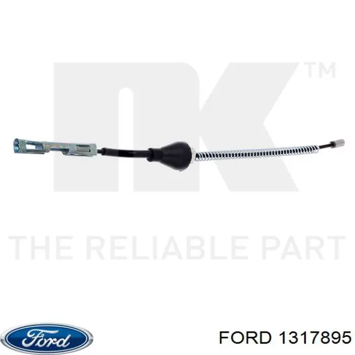 1317895 Ford cable de freno de mano trasero derecho/izquierdo