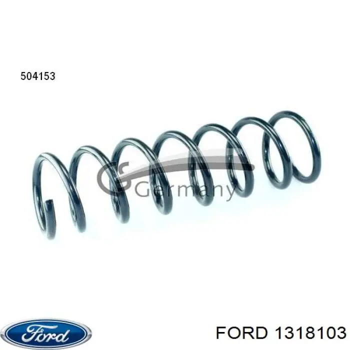 1318103 Ford muelle de suspensión eje trasero
