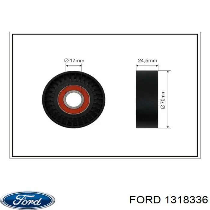 Comprar 1318336 Ford Tensor de correa poli V 