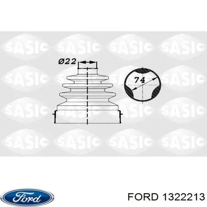 1322213 Ford fuelle, árbol de transmisión delantero interior