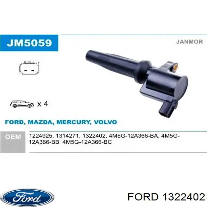 1322402 Ford bobina