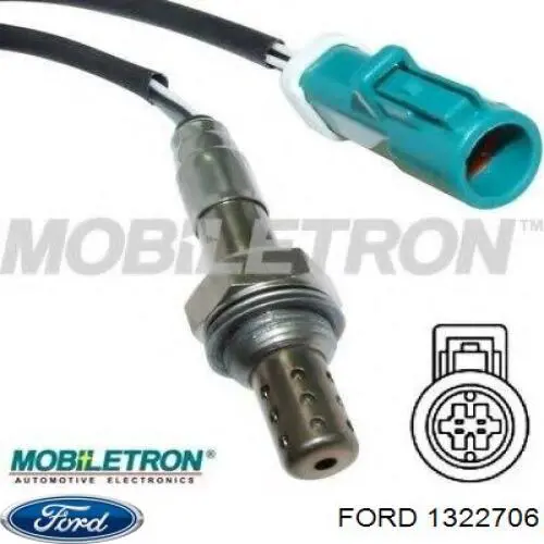 1322706 Ford sonda lambda sensor de oxigeno post catalizador