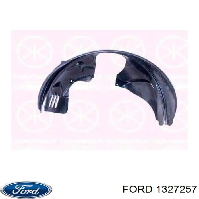 1327257 Ford guardabarros interior, aleta delantera, derecho