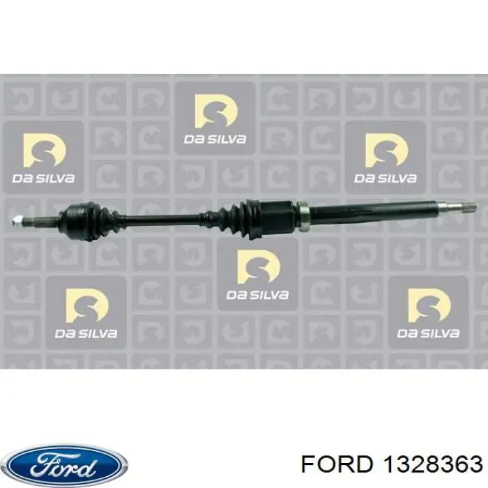 9T163B436AA Ford Semieje delantero derecho