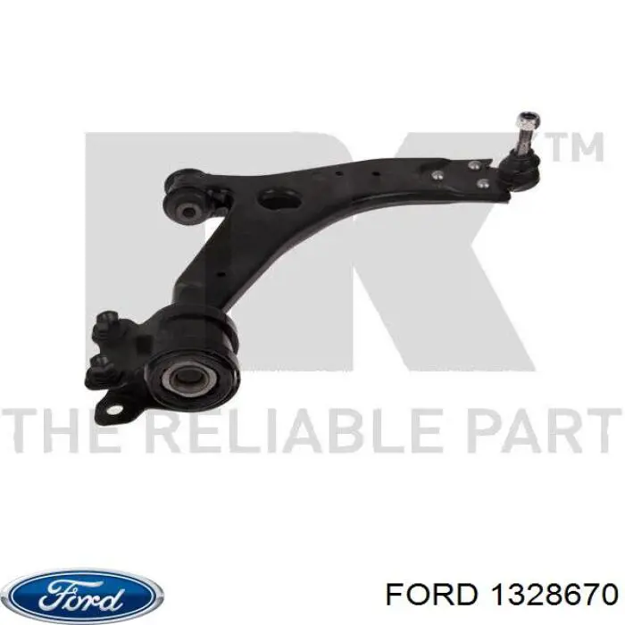 1328670 Ford barra oscilante, suspensión de ruedas delantera, inferior derecha