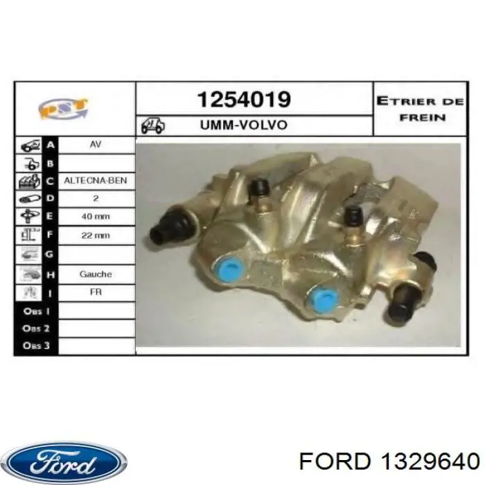 Clip de sujeción de cubrejunta Ford 1329640 precio, desde 2,16 EUR