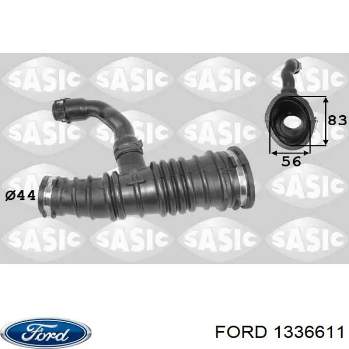 Conducto de aire, salida del filtro de aire 1336611 Ford