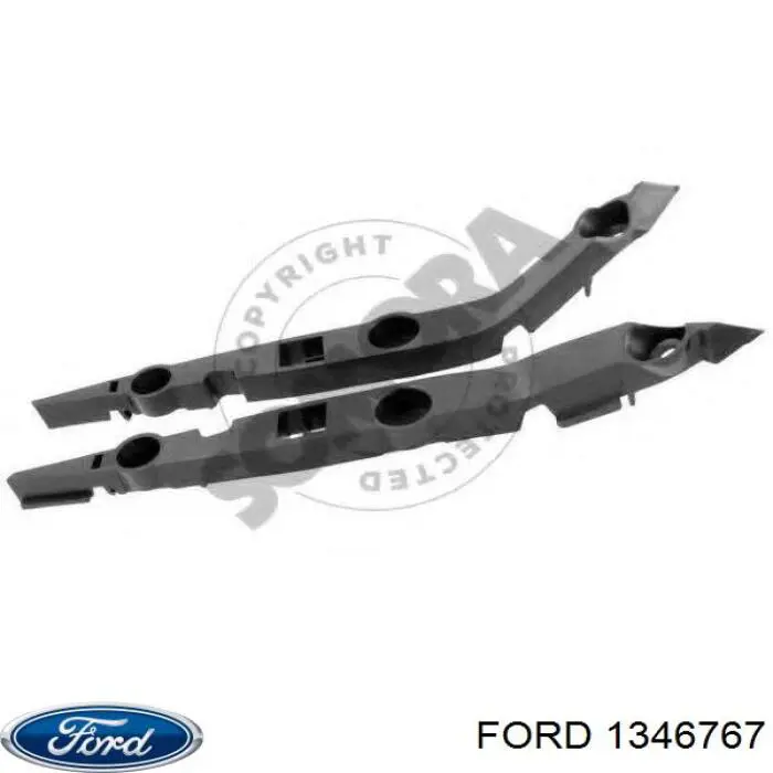1320584 Ford soporte de parachoques delantero izquierdo