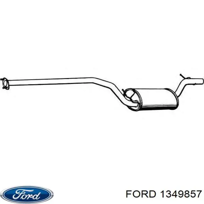 Comprar 1349857 Ford Silenciador trasero