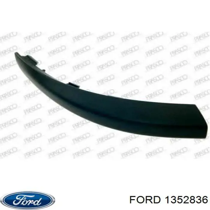 1317806 Ford moldura de rejilla parachoques delantero izquierda