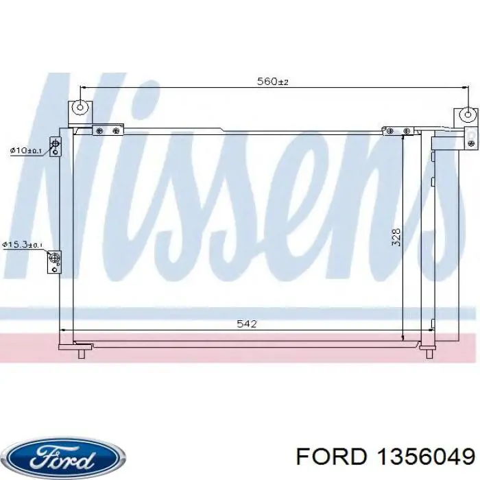 1356049 Ford condensador aire acondicionado