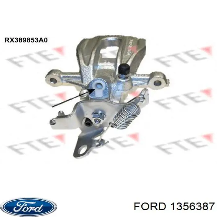 Pinza de freno trasera izquierda 0204Y01881A Ford