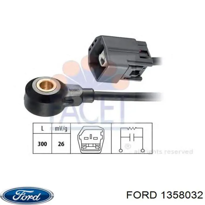 1358032 Ford sensor de detonacion