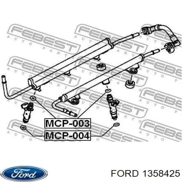 1358425 Ford junta de inyectores