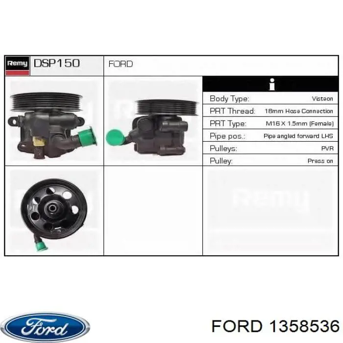 1358536 Ford bomba de dirección