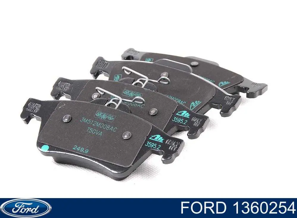 Pastillas de freno traseras 1360254 Ford