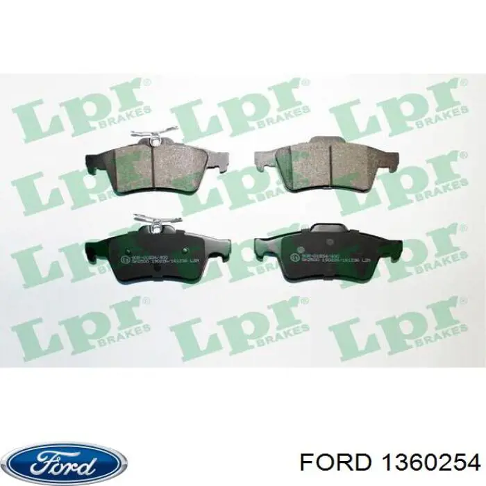 1360254 Ford Pastillas traseras