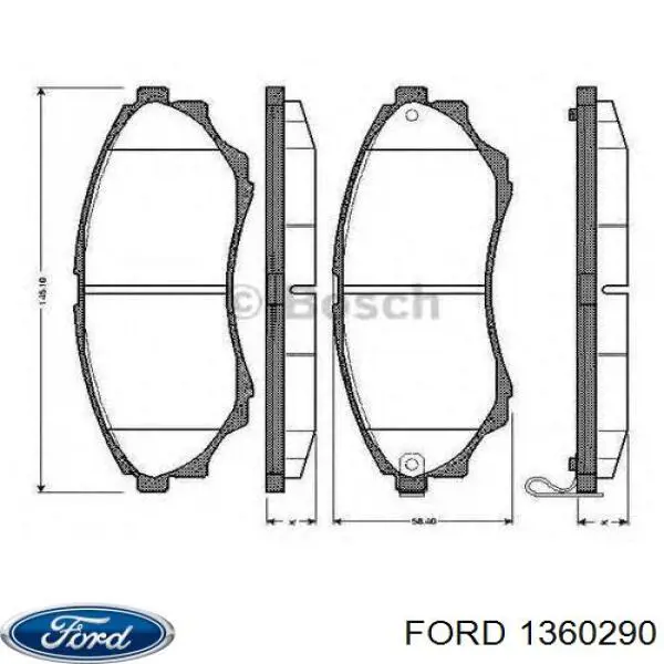 Pastillas de freno 1360290 Ford