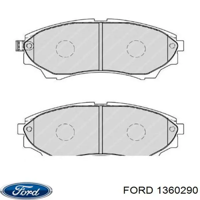 Pastillas de freno 1360290 Ford