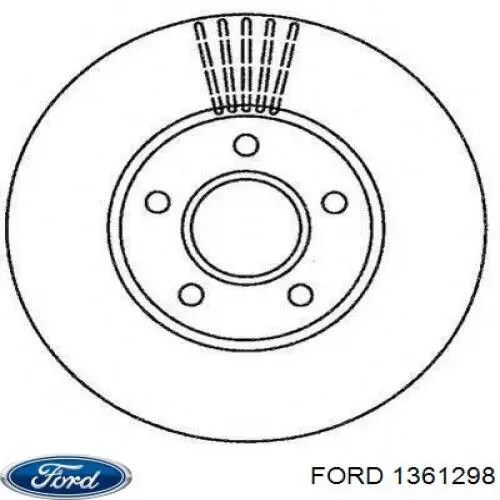 Frenos delanteros Ford 1361298 precio, desde 43,00 EUR