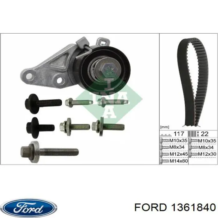 Comprar 1361840 Ford Tensor, correa de distribucion