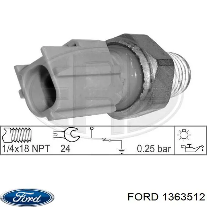 Comprar 1363512 Ford Sensor de presión de aceite