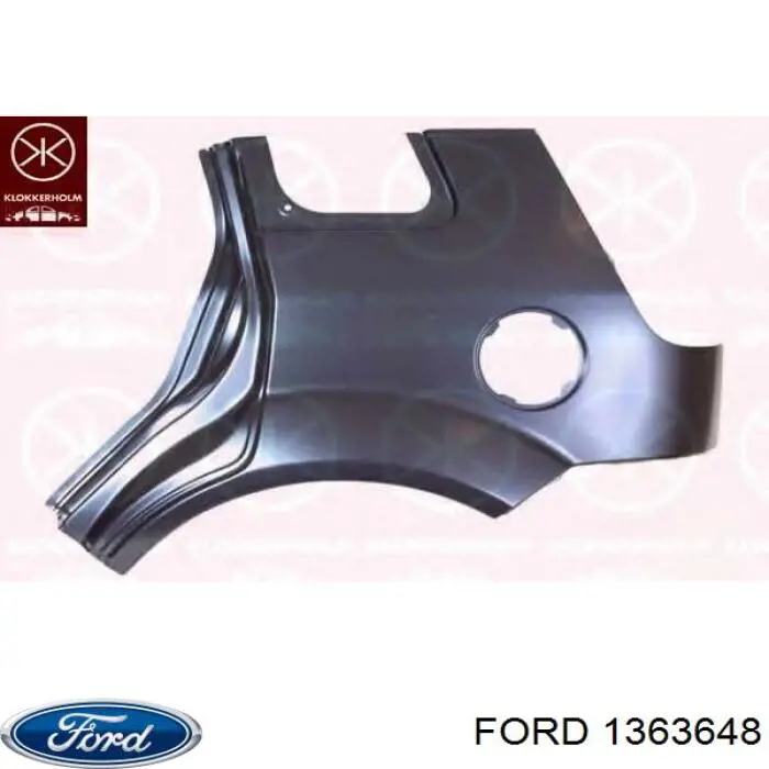 1363648 Ford guardabarros trasero izquierdo