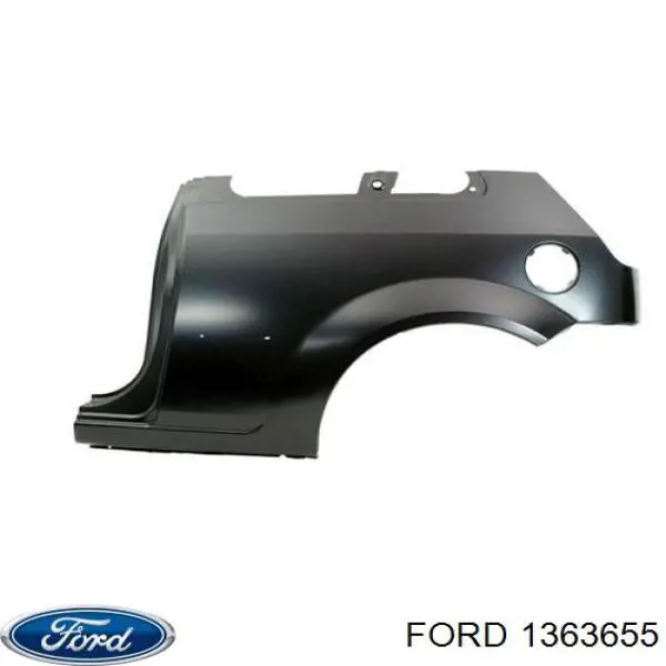 1363655 Ford guardabarros trasero izquierdo