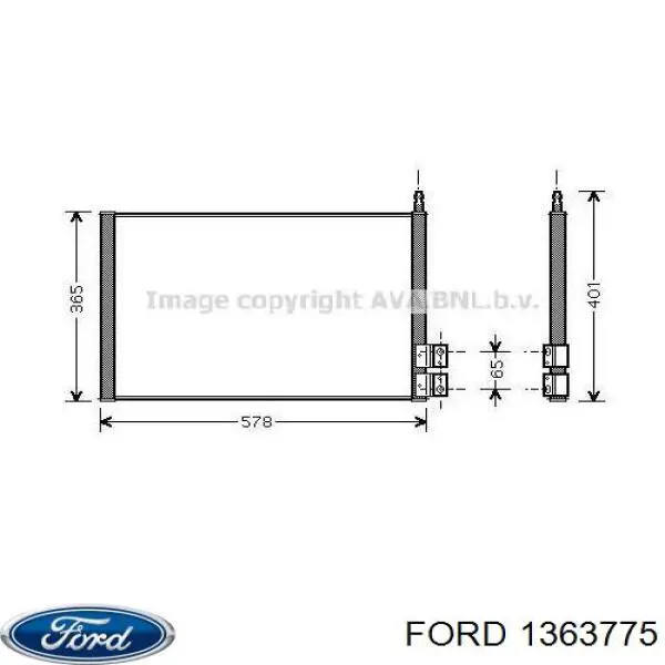 Comprar 1363775 Ford Condensador de aire acondicionado