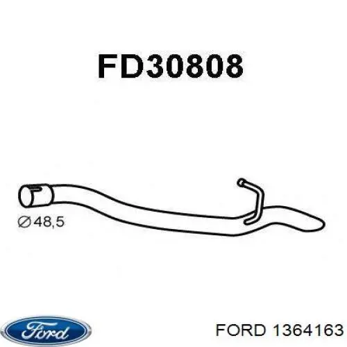 1364161 Ford silenciador posterior