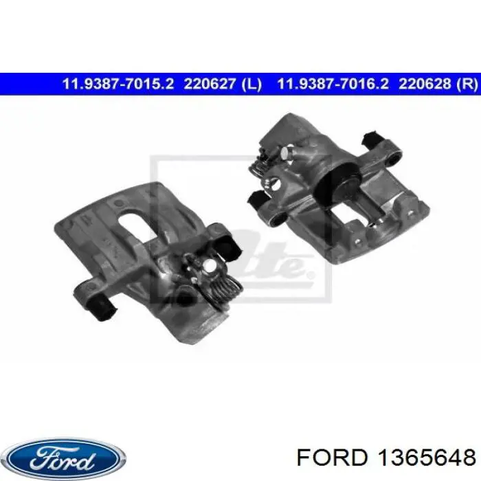 1365648 Ford pinza de freno trasero derecho