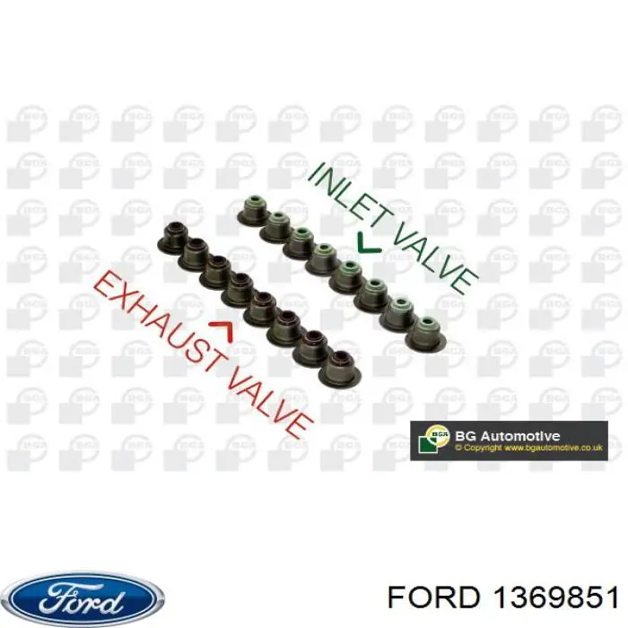 1369851 Ford sello de aceite de valvula (rascador de aceite Entrada/Salida)