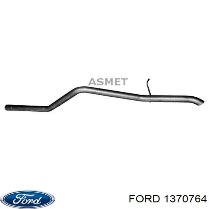 1370764 Ford silenciador posterior