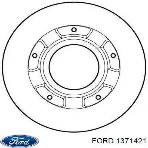 1371421 Ford disco de freno trasero