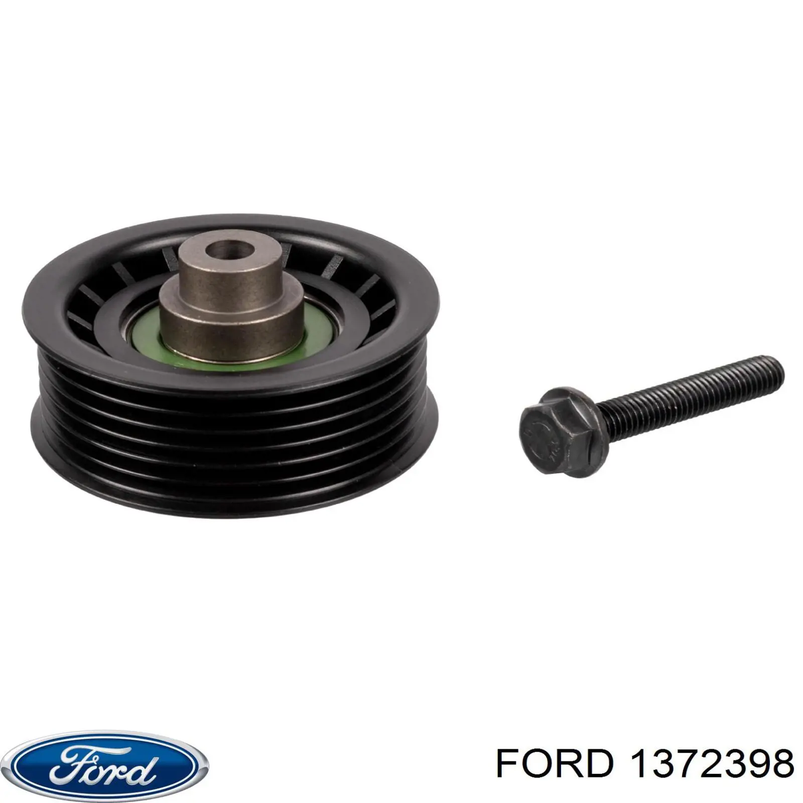 1372398 Ford polea inversión / guía, correa poli v