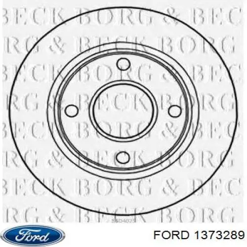 1373289 Ford disco de freno delantero