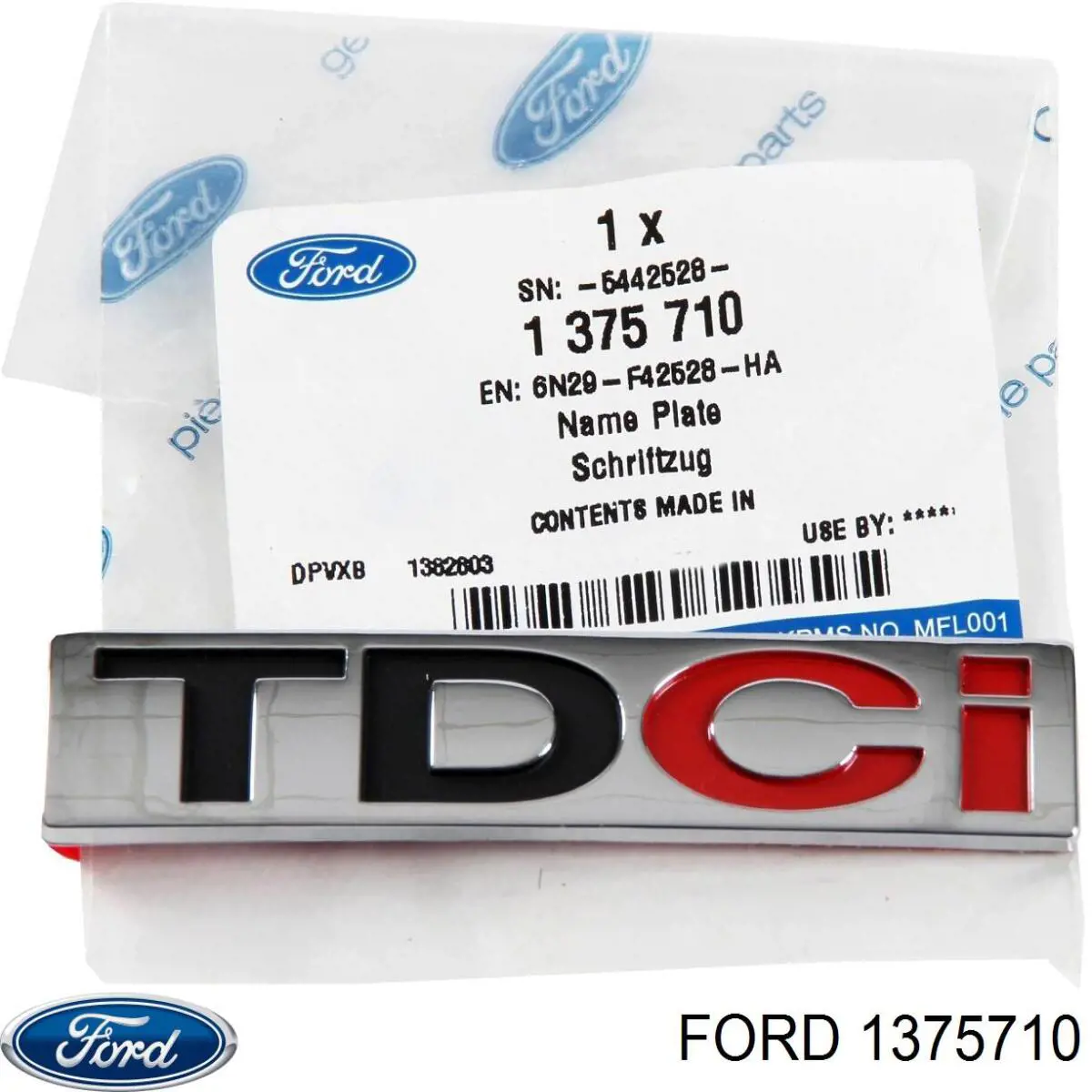 1375710 Ford Logotipo de tapa de maletero