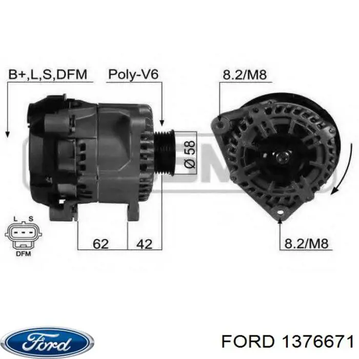 Alternador del motor Ford 2T1UCG precio, desde 98,74 EUR
