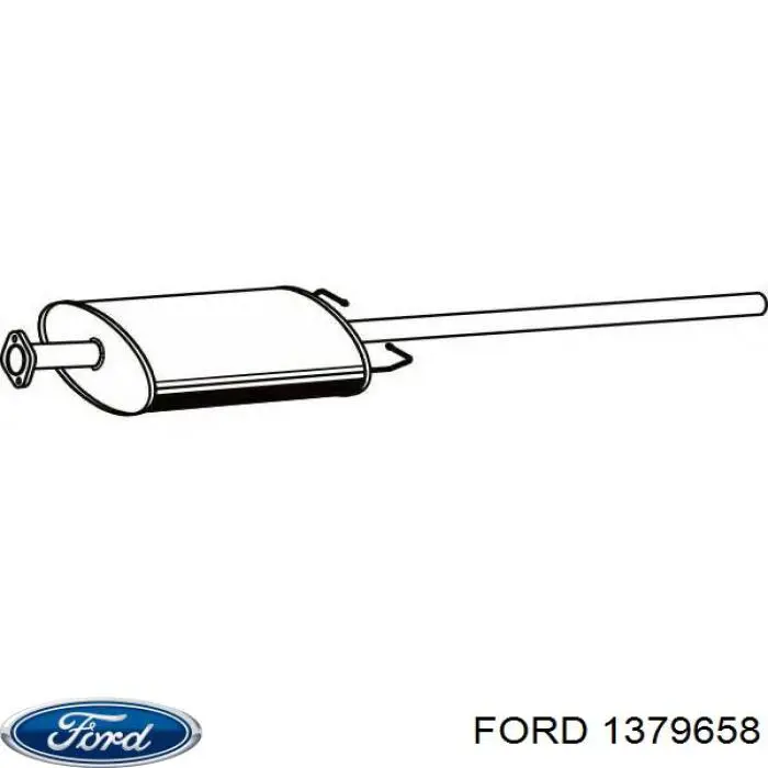Silenciador central Ford 1379658 precio, desde 29,71 EUR