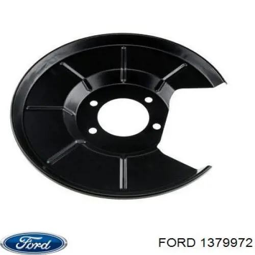 Chapa protectora contra salpicaduras, disco de freno trasero derecho para Ford Fiesta (JH, JD)