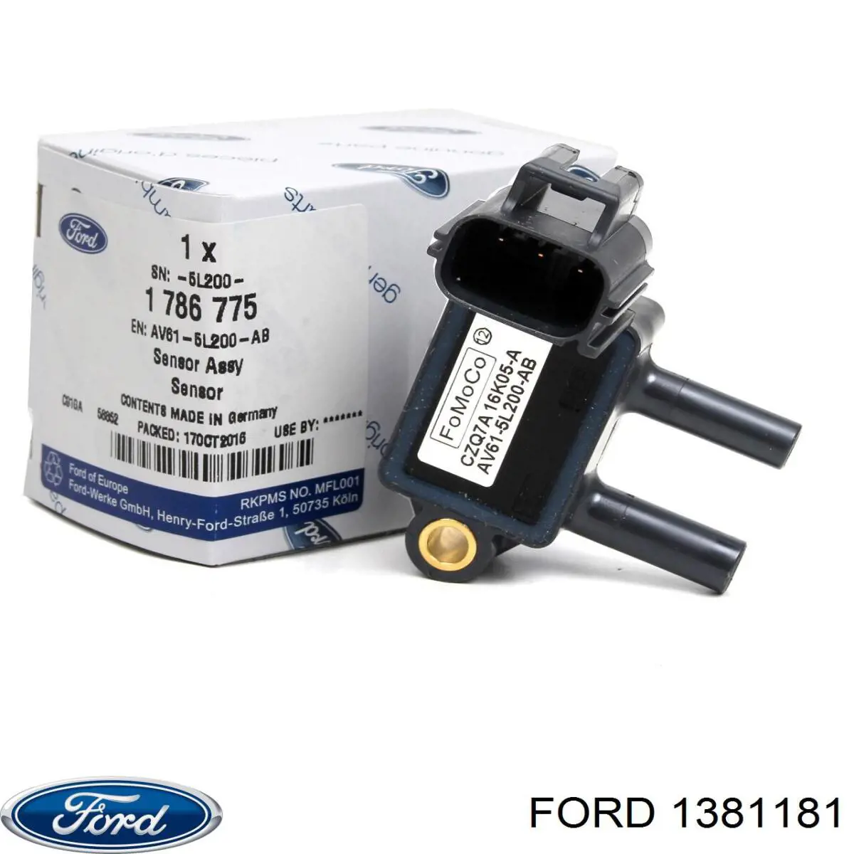 Sensor de temperatura, gas de escape, antes de catalizador para Ford Connect (PU2)