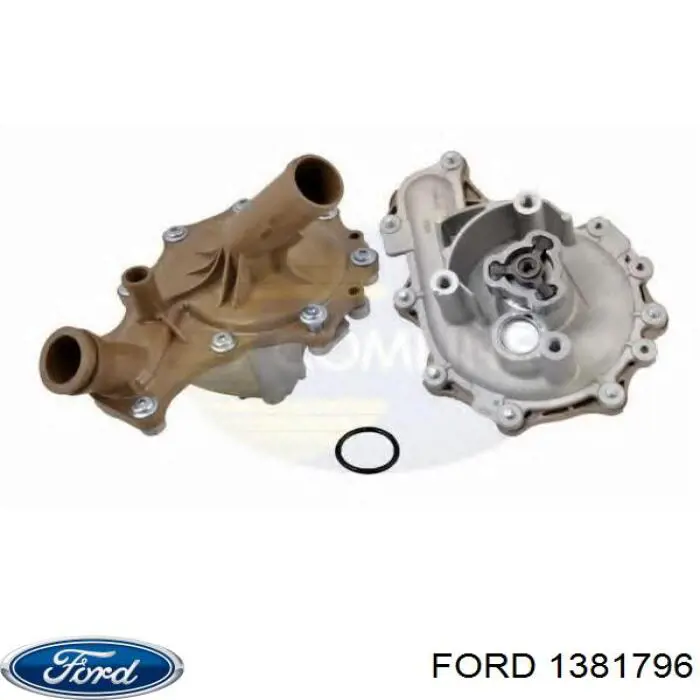 Comprar 1381796 Ford Bomba de agua de refrigeración con carcasa