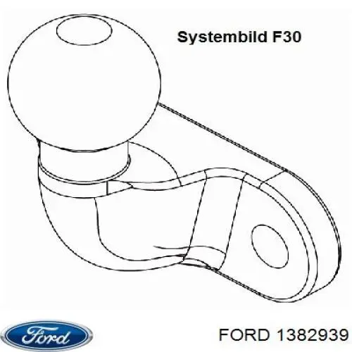 1714041 Ford enganche de remolque