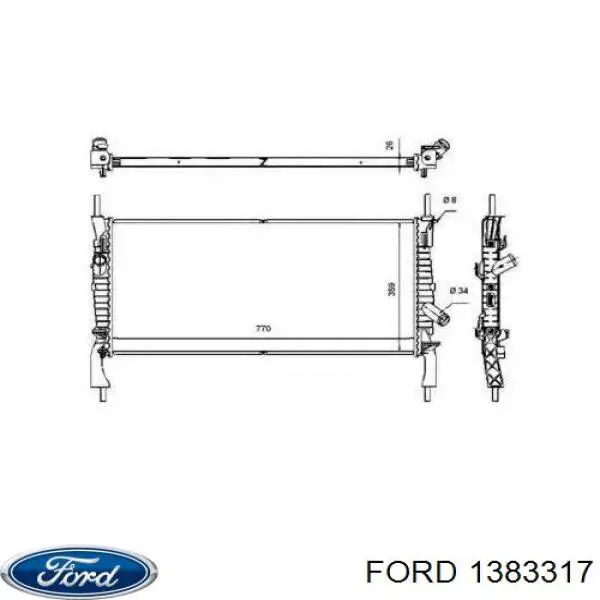 Água radiador Ford 1383317 precio, desde 79,86 EUR